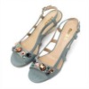 Wholesale Wedge soft sheepskin women sandals
