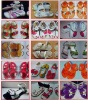 Wholesale silver /golden butterfly bow PU sandals for women