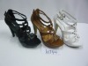 Wholesale Latest summer lady platform dress heels sandals,women party dress heels