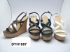 Wholesale fashion women sexy wedge sandals shoes