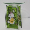 Wholesale Multi-color glass candle holder for home decoration