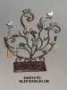 Wholesale leaves decorative metal candle holder