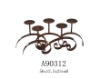 Wholesale Scroll Candle Holder with Small Round Mirrors