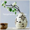 Japanese style Hollowed Porcelain Candle Holder