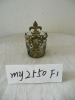 Wholesale Cross brown metal candle holder