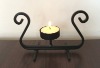 tealight candle holder wrought iron twisted