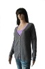 Basic V neck long sleeve cashmere cardigan