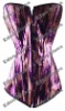 Gold Sequin on Purple Corset Corset Lingerie Bustier