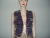 Newest hand knitted rabbit fur vest
