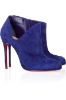 Ladies high heel suede ankle boots