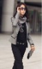 Wholesale FY4442 office lady wear lady professional suit dark grey