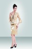 Wholesale GD3240 attractive spandex & polyester woman suit with lace