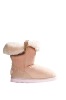winter Snow boot made of genuine sheepskin and fur together warm and sexy
