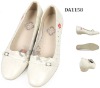 white leather shoes ,flat fashion shoes
