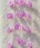 Pink color petals in garland for wedding arrangement