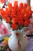 HOT!!!Pumpkin Closed Wooden Rose