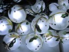 solar led string light with glass ball tree