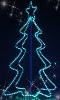 New Design 3D LED Rope Christmas Tree Motif Light