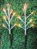 warm white led solar christmas tree light for garden