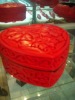 Wholesale Cinnabar sculpture handicraft jewellery box