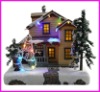 Wholesale Musical Polyresin Indoor Christmas House Ornament for Holiday Gifts