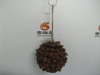 Wholesale LXS0191 11cm cone piece ball ornament,nat