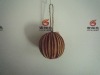 Wholesale LXS0184 10cm corn skin ball ornament,nat/orange