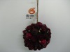 Wholesale LXS0186 13cm pinecone/apple ball ornament,red