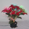 Fashion Christmas ornament fiber optic flower