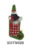 embroidered Christmas stocking 10STW02B