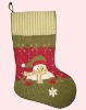 embroidered Christmas stocking 08STW004B2