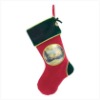 embroidered Christmas stocking ST10