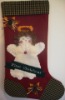 embroidered Christmas stocking ST18