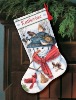 embroidered Christmas stocking ST35