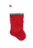 Wholesale 22in 1056 plush stocking w velvet cuff Christmas plush stocking
