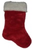 Wholesale 18 0852 stocking w1056cuff Christmas plush stocking