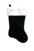 Wholesale 19in green 1056 plush stocking Christmas plush stocking