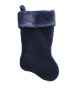 Wholesale 19in vt 0987 blue plush stocking Christmas plush stocking