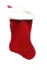 Wholesale 20in 1056 red plush stocking Christmas plush stocking