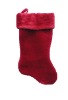 Wholesale 19in vt 0987 burgundy plush stocking Christmas plush stocking