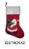Wholesale embroidered christmas stocking 10STM04A2