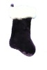 Wholesale 18 in 1575 purple plush stocking w hp cuff Christmas plush stocking