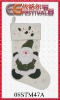 Wholesale XMAS STOCKING W/EMBROIDER SANTA 08STM047A