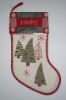 Xmas appliqued stocking