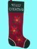 39" Felt appliqued letter stocking
