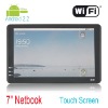 Wholesale 7 inch Touch Screen Netbook Android 2.2 Version OS Android Market preloaded Google Map/GPS Bluetooth WIFI 256M 2G A81E