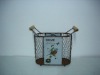 storage wine basket with handle for home decoration