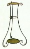 wrought iron shelf