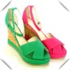 Wholesale Colorful Flowers Lady Fashion Sandal