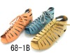 Wholesale flat sandal lace loop ladies sandals